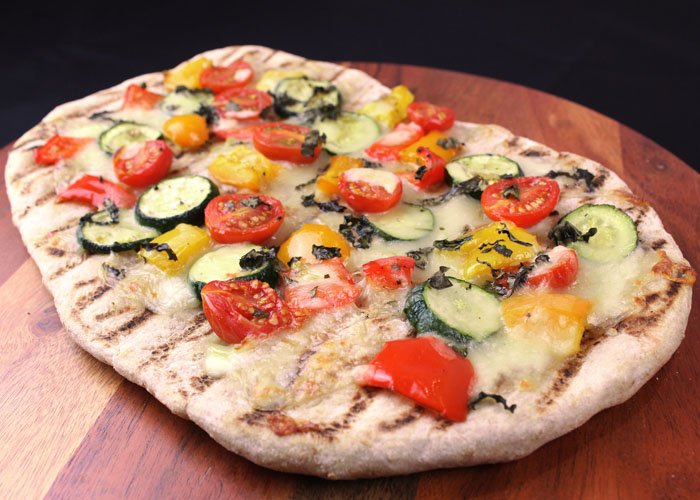 Grilled Mediterranean Pizza